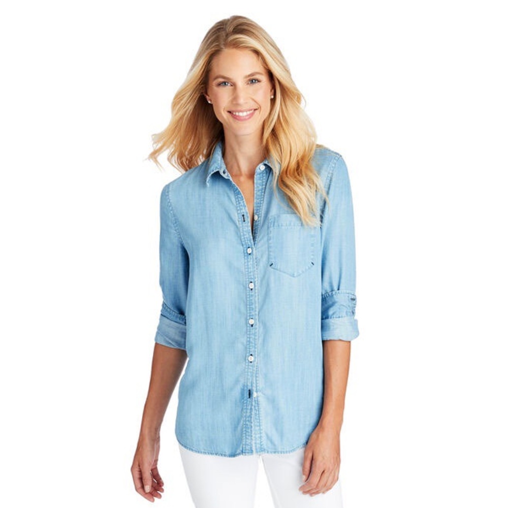 Vineyard Vines Chambray Chilmark Relaxed Top